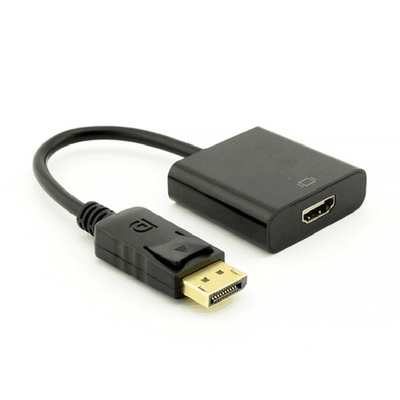 1.4Version Black DP to HDMI Display Port to HDMI Laptop to TV Adapter Cable