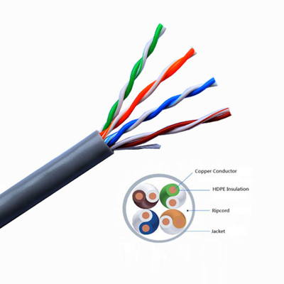 Cáp Ethernet Lan 305m Cat 5e 0,51mm Dây dẫn 99,99% Đồng nguyên chất